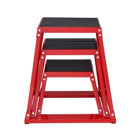 Plyometric Jump Boxes, 12/18/24 Inch Plyo Box, Platform and Jumping Agility Box, Anti-Slip Fitness Exercise Step Up Box Set for Home Gym Training Plyometric Jump Boxes, 12/18/24 Inch Plyo Box, Platform and Jumping Agility Box, Anti-Slip Fitness Exercise Step Up Box Set for Home Gym Training