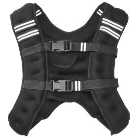 Weighted Vest, 12 lbs Weight Vest with Reflective Stripe, Adjustable Buckle Body Weight Vest for Men Women, Workout Equipment for Strength Traini Weighted Vest, 12 lbs Weight Vest with Reflective Stripe, Adjustable Buckle Body Weight Vest for Men Women, Workout Equipment for Strength Traini